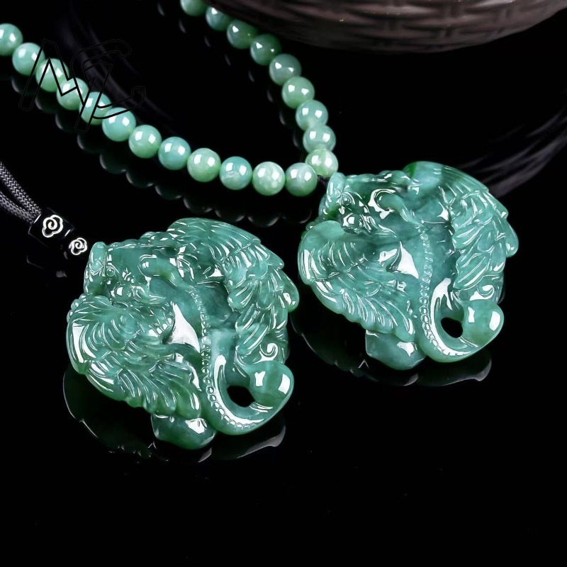 Jewelry & Watches Ltd - 천연 에메랄드 블루 워터 플라잉 아프사라스