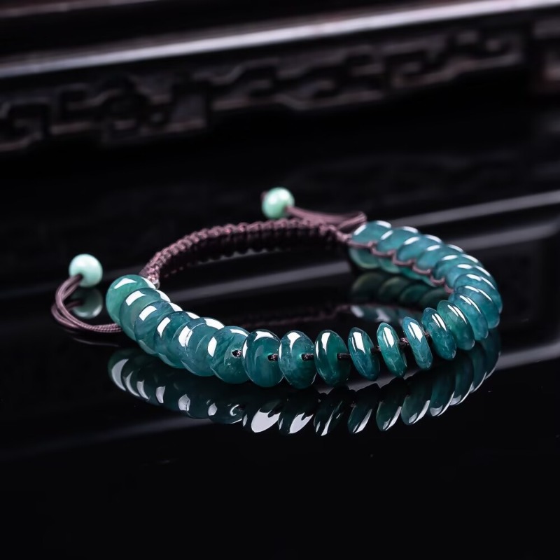 Jewelry & Watches Ltd - 천연 진짜 에메랄드 블루 워터 아바커스