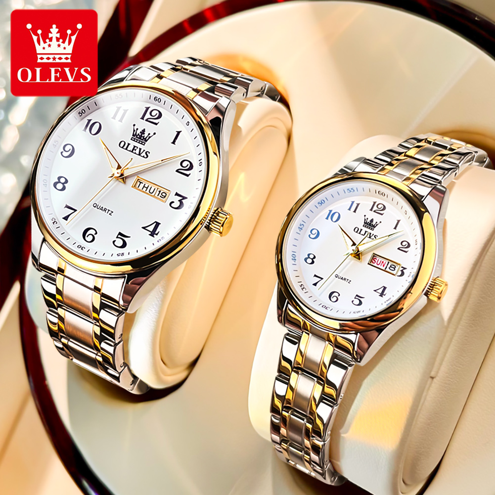 Jewelry Style Watches - OLEVS 남성 여성을위한 새로운 패션 커플