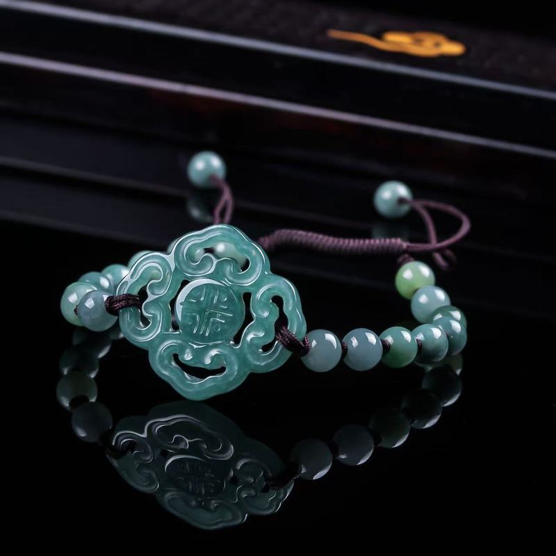Jewelry & Watches Ltd - 천연 비취 A급 팔찌 오리지널 디자인