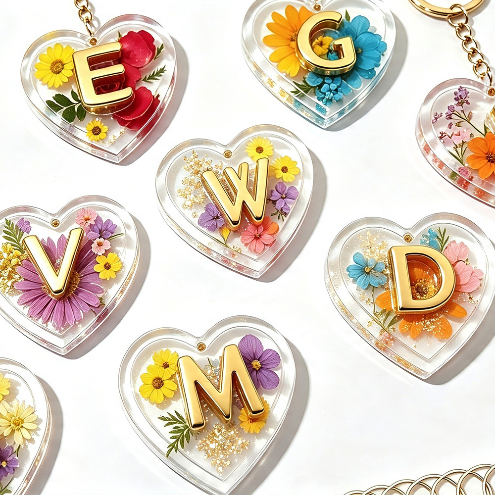 Engraved Name Necklace - 26개의 글자와 하트 모양 실리콘 몰드,