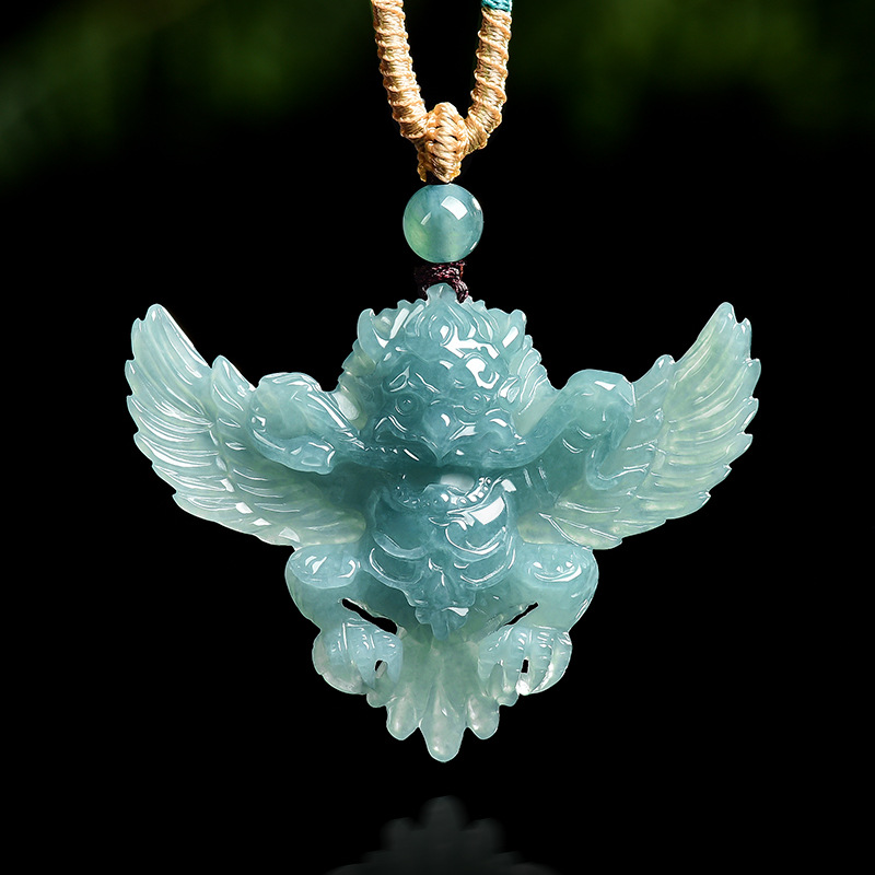 Jewelry & Watches Review - 진짜 천연 에메랄드 옥 블루 워터