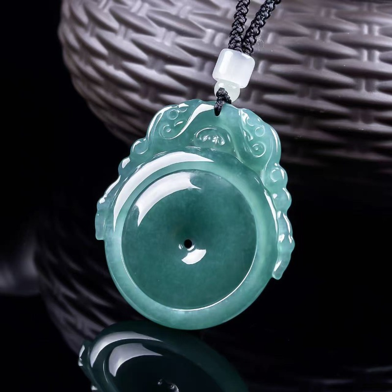 Jewelry & Watches Ltd - 천연 에메랄드 블루 워터 피스 버클