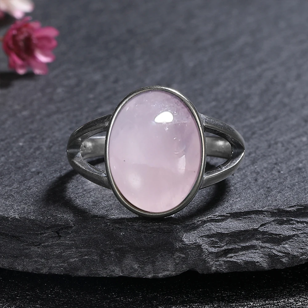 Turquoise Stone Ring - S925 실버 반지 큰 10*14mm 타원형