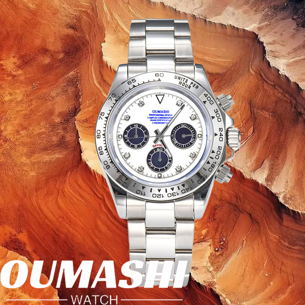 Jewelry For Watches - 럭셔리 VK63 시계, 사파이어 글래스, 316L