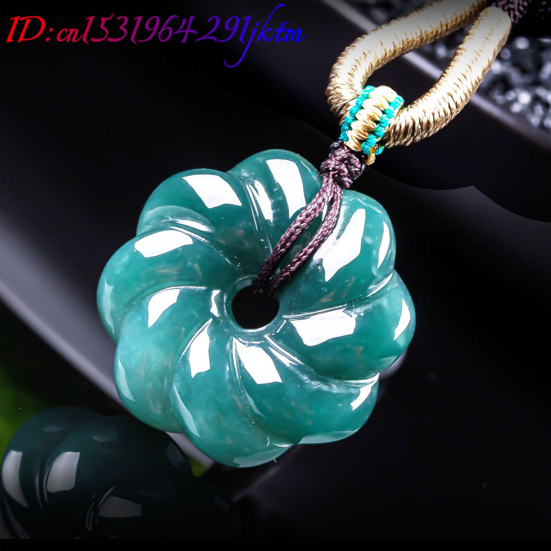 천연 버마산 비취 꽃 모양 펜던트 목걸이 액세서리 보석 - Jewelry & Watches Ltd 리뷰 및 가격