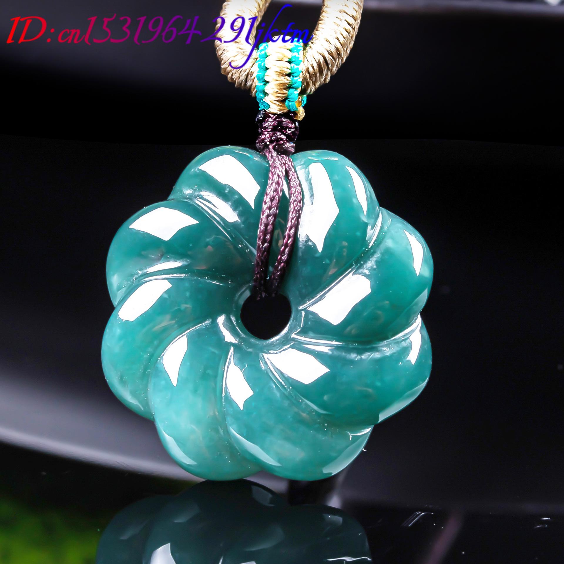 천연 버마산 비취 꽃 모양 펜던트 목걸이 액세서리 보석 - Jewelry & Watches Ltd 리뷰 및 가격