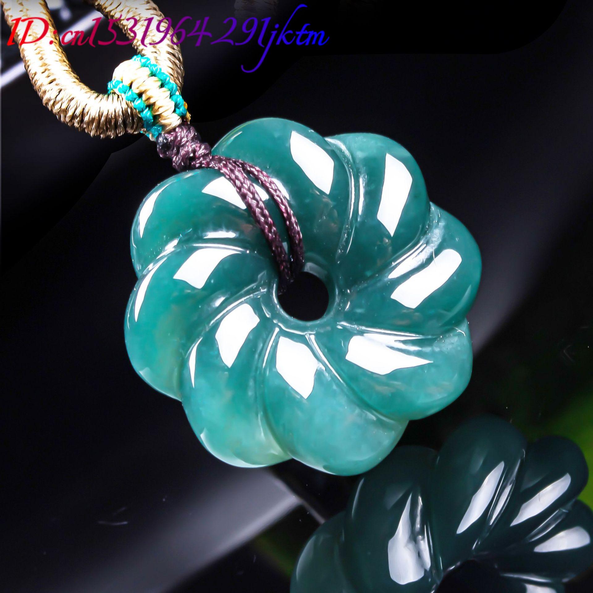 천연 버마산 비취 꽃 모양 펜던트 목걸이 액세서리 보석 - Jewelry & Watches Ltd 리뷰 및 가격