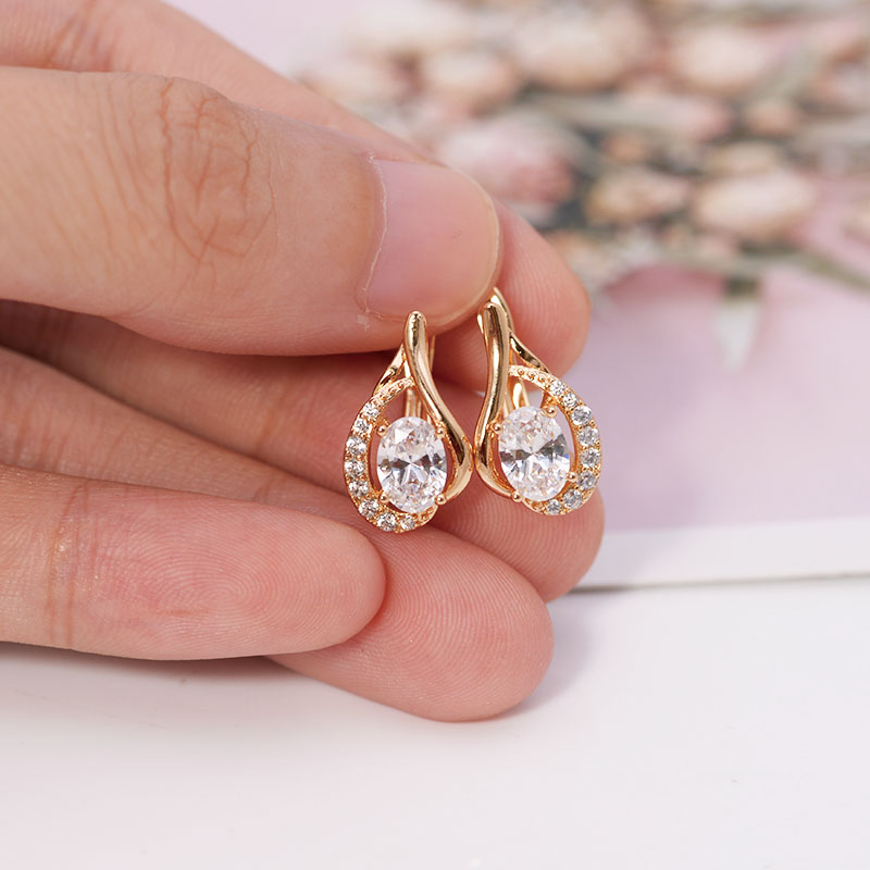 여성용 AAA+ 지르콘 후프 귀걸이 패션 주얼리 골드  - Nick'S Jewelry & Watches Reviews 리뷰 및 가격