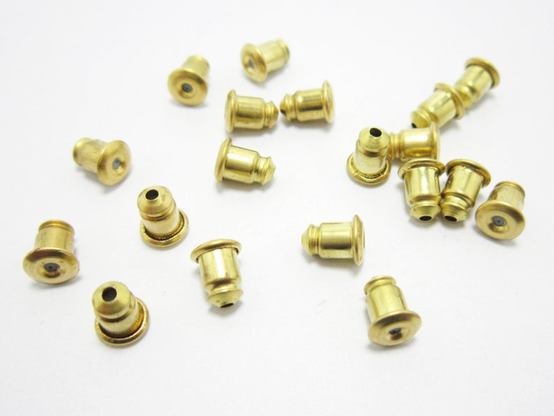 황동 이어 너트, 이어 포스트 스토퍼, 6x5mm, 황 - Nick'S Jewelry & Watches Reviews 리뷰 및 가격