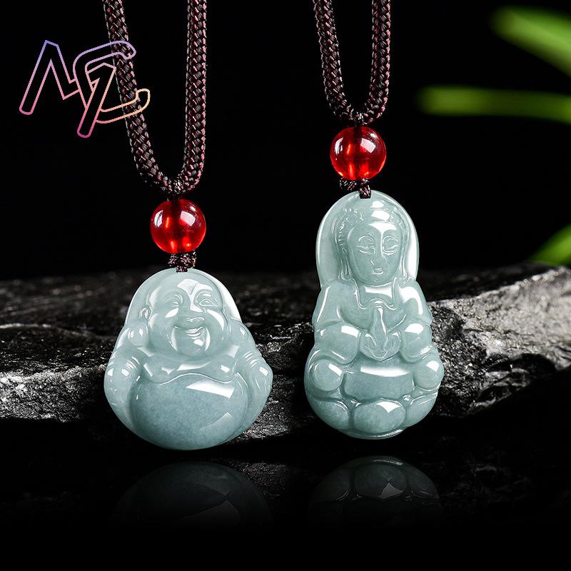 미얀마 경옥 관음 부처님 펜던트 목걸이 빈티지 천연 보 - Jewelry & Watches Ltd 리뷰 및 가격