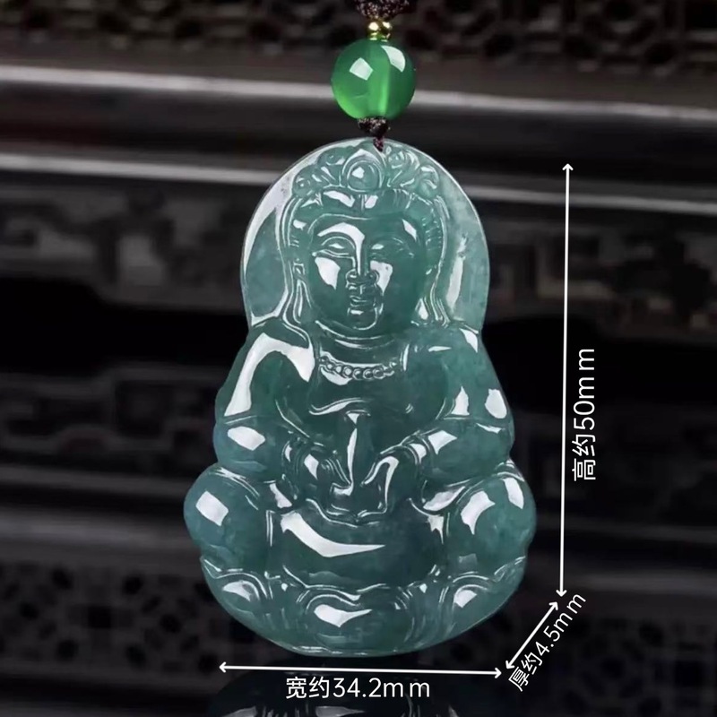 정품 A급 관음불상, 남녀공용 블루 펜던트, 정품 옥  - Jewelry & Watches Ltd 리뷰 및 가격