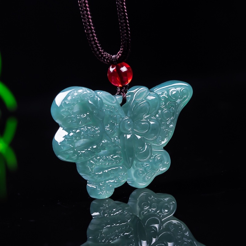 남녀공용 천연 비취 A급, 나비 펜던트, 블루 워터 아 - Jewelry & Watches Ltd 리뷰 및 가격