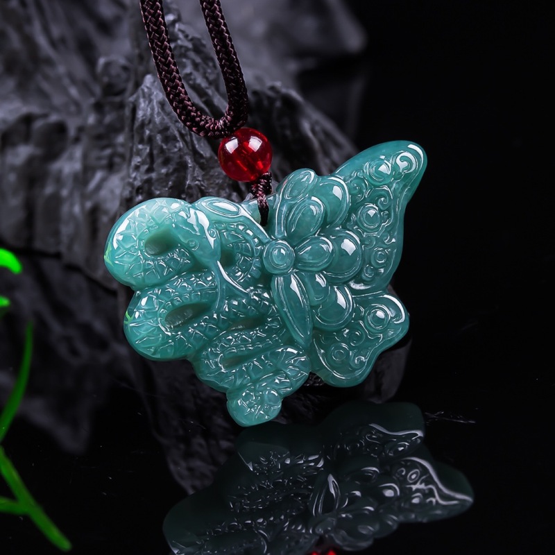 남녀공용 천연 비취 A급, 나비 펜던트, 블루 워터 아 - Jewelry & Watches Ltd 리뷰 및 가격