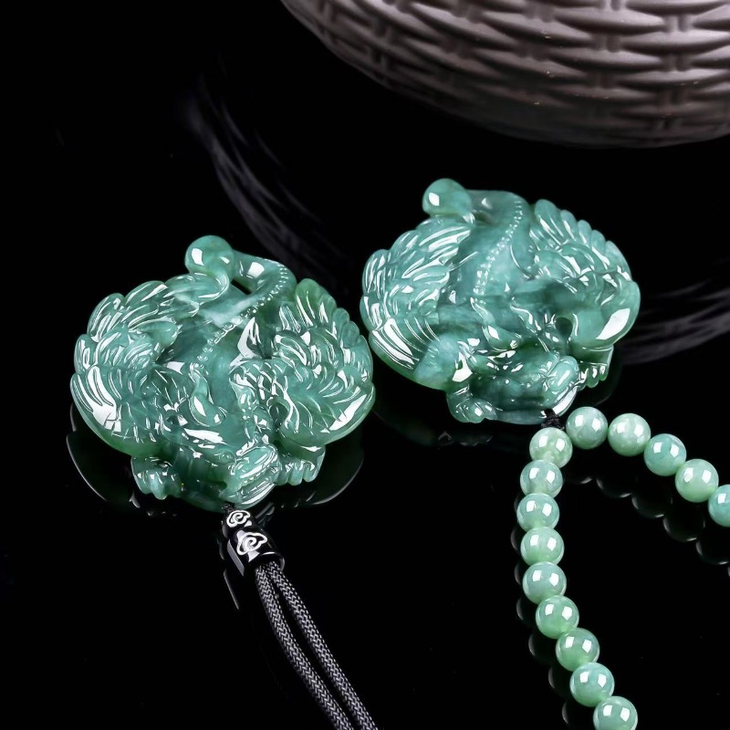 천연 에메랄드 블루 워터 플라잉 아프사라스 픽시우 펜던 - Jewelry & Watches Ltd 리뷰 및 가격