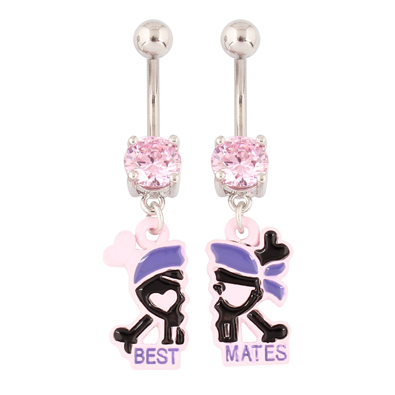 배꼽 피어싱 세트, 해골 모양 핑크 스톤 베스트 메이트 - Nick'S Jewelry & Watches Reviews 리뷰 및 가격