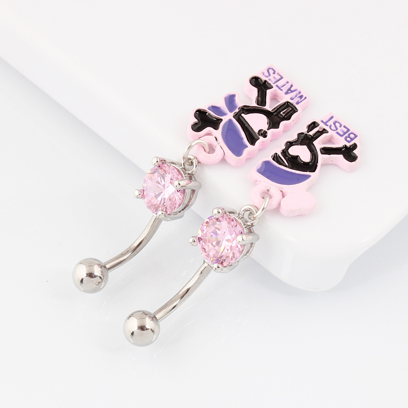 배꼽 피어싱 세트, 해골 모양 핑크 스톤 베스트 메이트 - Nick'S Jewelry & Watches Reviews 리뷰 및 가격