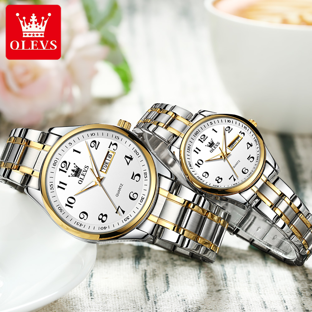 OLEVS 남성 여성을위한 새로운 패션 커플 시계 럭셔 - Jewelry Style Watches 리뷰 및 가격