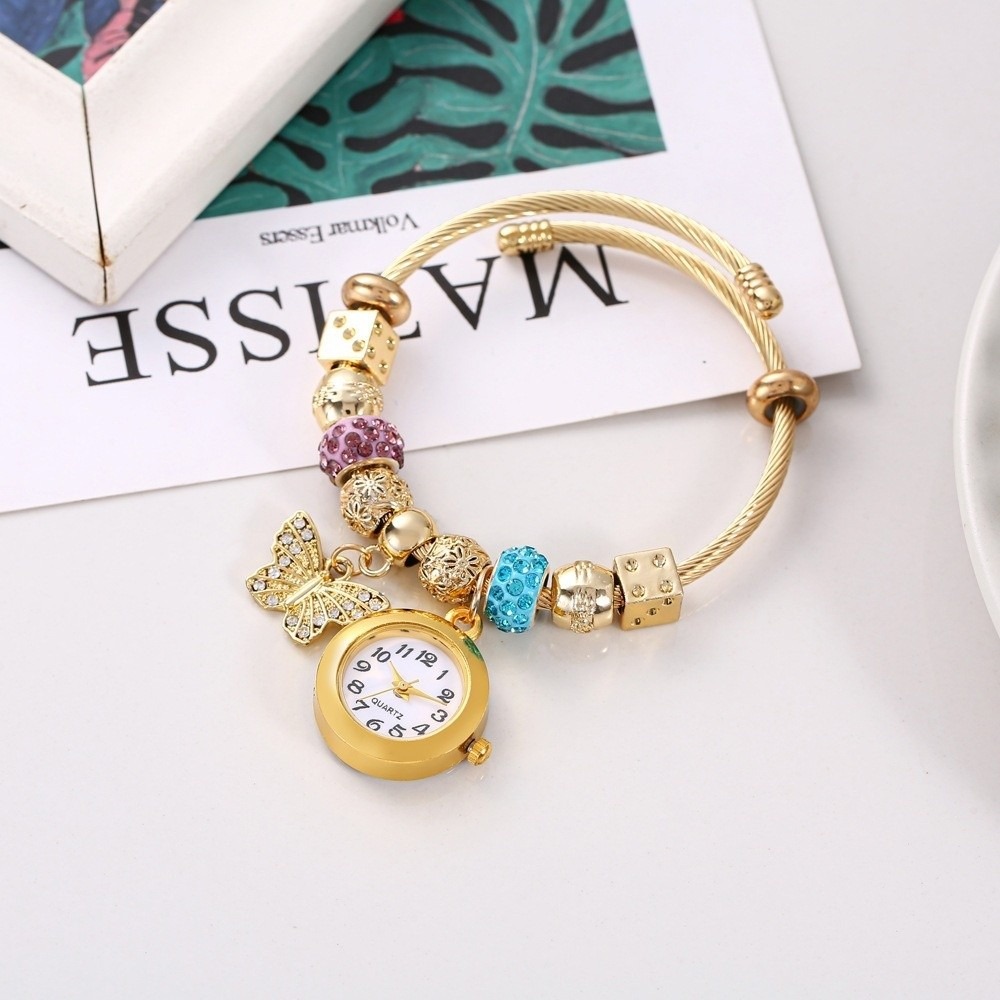 트렌디한 조절 가능한 여성용 팔찌 시계 우아하고 고급스 - Jewelry Making Watches 리뷰 및 가격