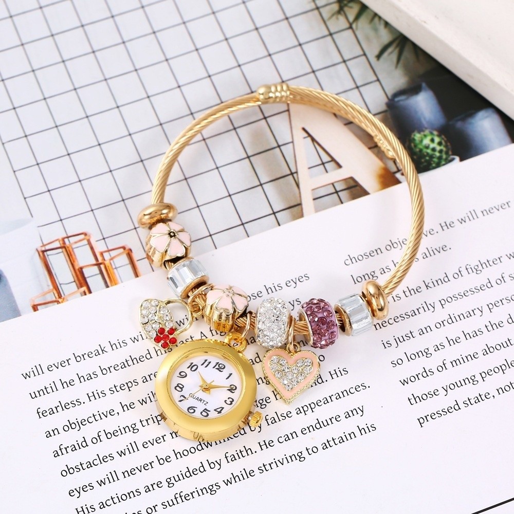 트렌디한 조절 가능한 여성용 팔찌 시계 우아하고 고급스 - Jewelry Making Watches 리뷰 및 가격
