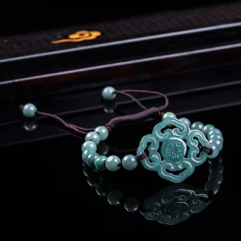천연 비취 A급 팔찌 오리지널 디자인 세련된 블루 워터 - Jewelry & Watches Ltd 리뷰 및 가격