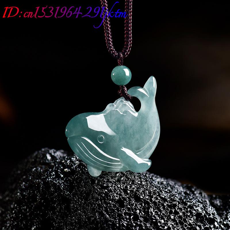 천연 버마산 비취 고래 펜던트 목걸이 액세서리 진짜 옥 - Jewelry & Watches Ltd 리뷰 및 가격