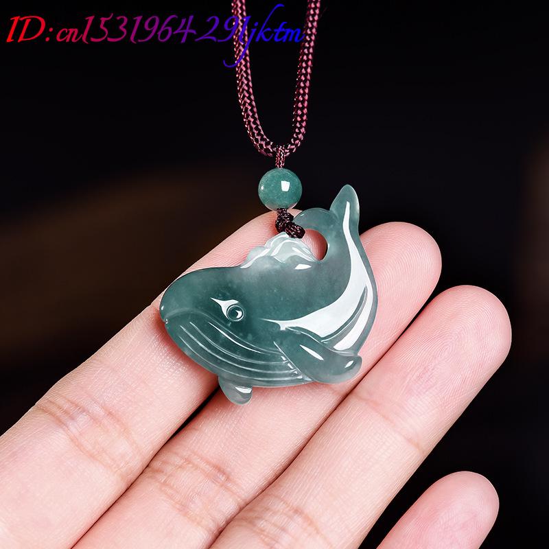 천연 버마산 비취 고래 펜던트 목걸이 액세서리 진짜 옥 - Jewelry & Watches Ltd 리뷰 및 가격