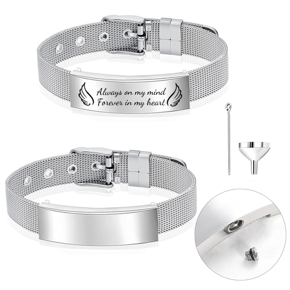 여성을위한 화장 보석 Urn 팔찌 e 남성 스테인레스  - Jewelry Style Watches 리뷰 및 가격