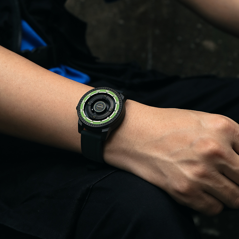자석 구동 시계 남성용 블랙 방수 스테인리스 스틸 비즈 - Jewelry Making Watches 리뷰 및 가격