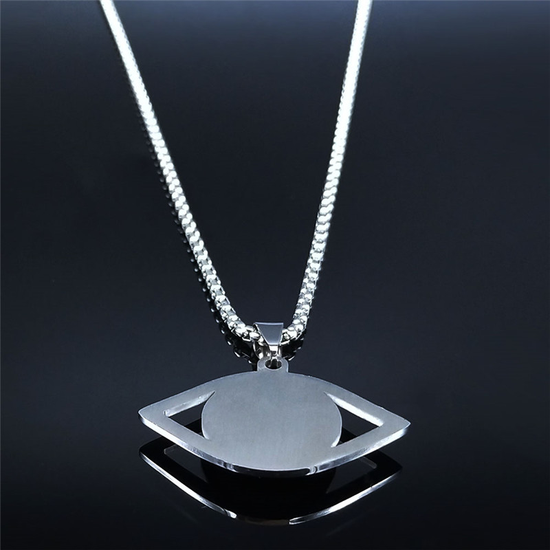 이슬람 하마사 푸른 눈 목걸이 스테인리스 스틸 터키 눈 - Jewelry & Watches Ltd 리뷰 및 가격