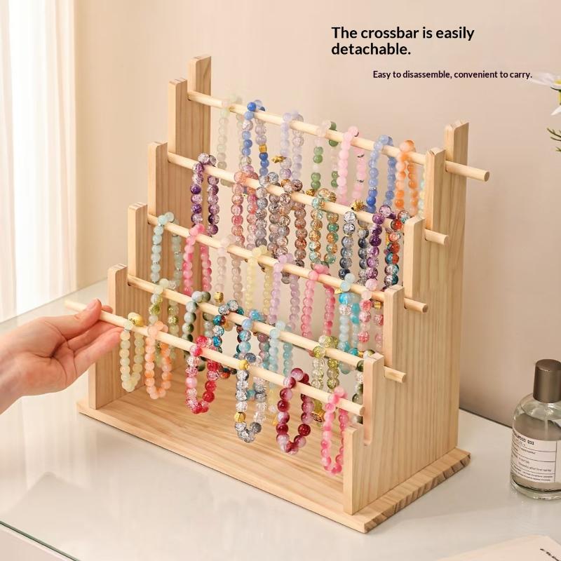 빈티지 나무 팔찌 보관대, 계단형 비즈 진열대, 보석  - Jewelry Making Watches 리뷰 및 가격
