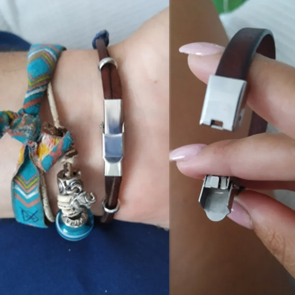 10pcs 스테인레스 스틸 걸쇠 압착 턱 후크 시계 밴 - Jewelry Making Watches 리뷰 및 가격